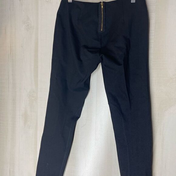 J. Crew black riding pants back exposed zipper, size 8 - Picture 11 of 15